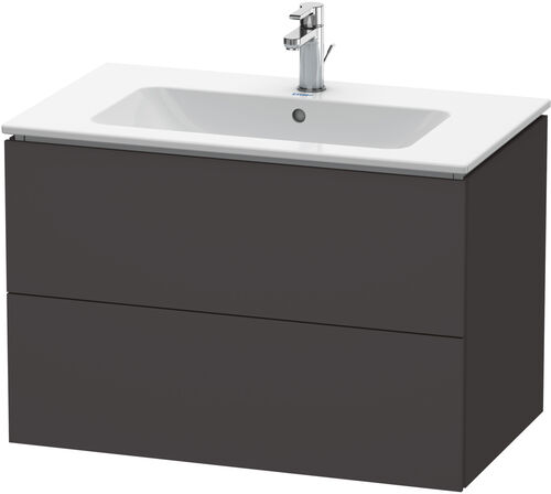 Waschtischmöbel L-Cube basalt matt