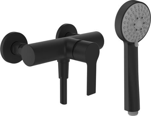 Mélangeur de douche Laufen Swisstap Titane noir mat PVD