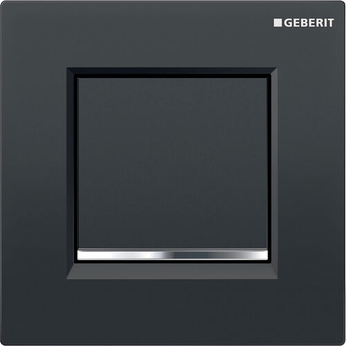 Commande urinoir Geberit Typ20 square noir/brilliant/noir