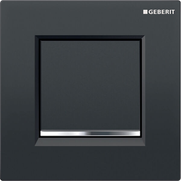 Commande urinoir Geberit Typ20 square noir/brilliant/noir image number 0