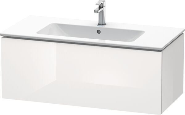 Waschtischmöbel L-Cube weiss hochglanz image number 0