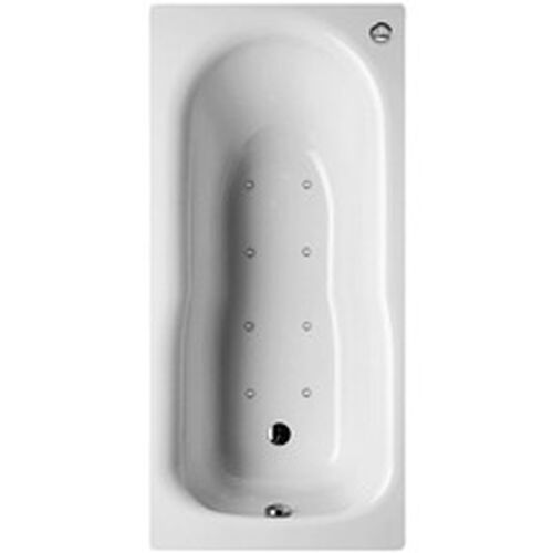 Baignoire Whirlpool Alterna steel kombi air Blanc Buses et vidage chrom&eacute;s