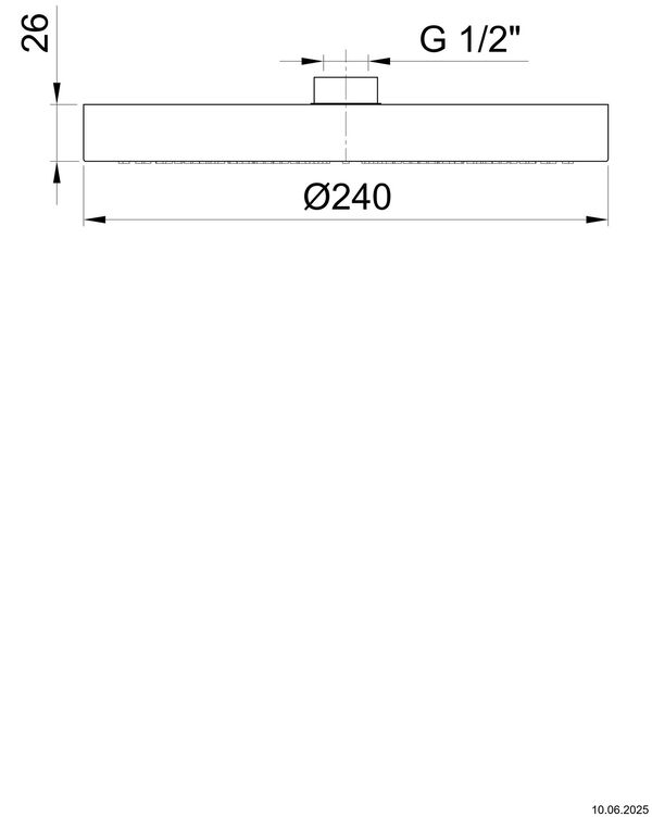 Regenbrause Fantini ½" Matt copper PVD image number 1