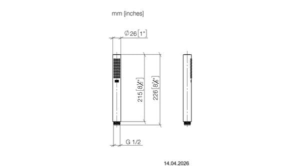 Stabhandbrause Dornbracht Verchromt image number 1
