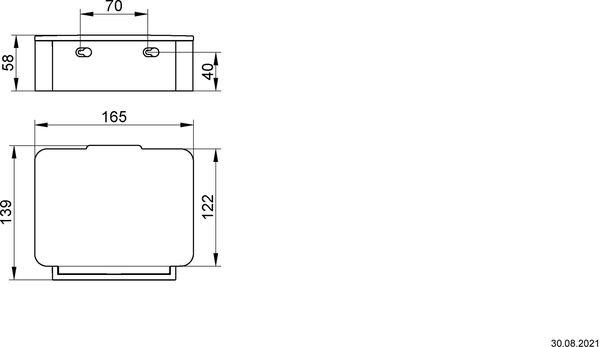 Feuchtpapierbox Keuco Plan verchromt image number 1