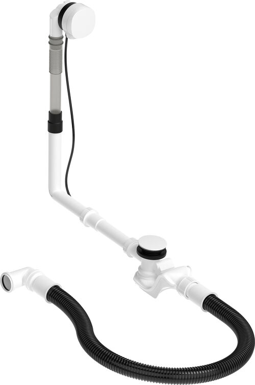 Garniture de baignoire Duravit Quadroval avec remplissage Blanc