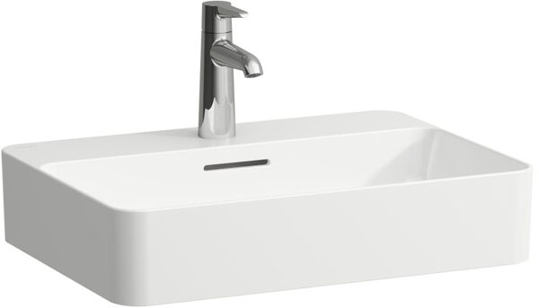 Lavabo d'appoggio Laufen Val 55 x 40 cm, altezza 11,5 cm senza troppopieno con foro image number 0
