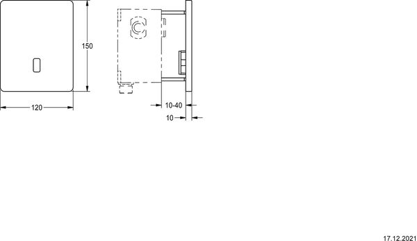 Urinoirsteuerung KWC F5E image number 1