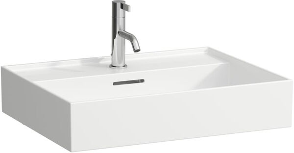 Lavabo d'appoggio Laufen Kartell, 60 x 46 cm altezza 12 cm con foro per rubi image number 0