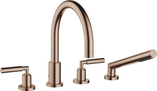 Batteria di riempimento Dornbracht Tara. 4-fori, con leve di comando, bocca, s 220 mm, inversore image number 0