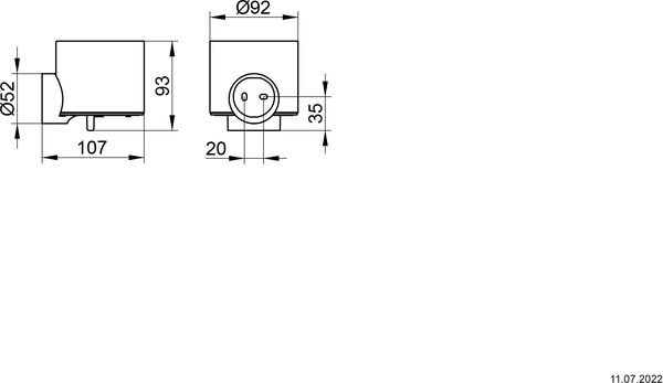 Distributeur de lotion Keuco Collection Reva Noir mat image number 1