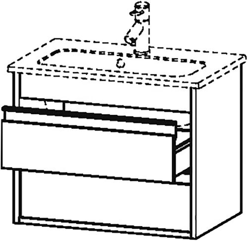Waschtischmöbel Duravit Ketho basalt matt