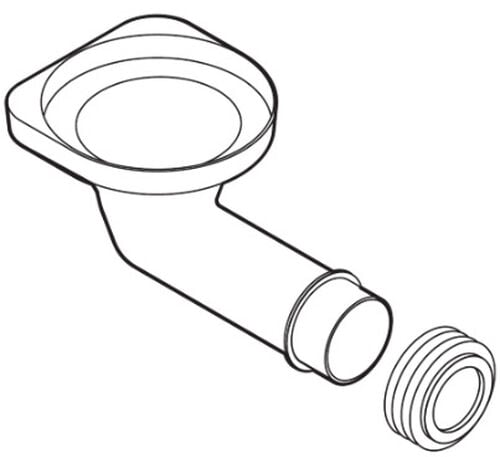 Tubo di collegamento Keramik Laufen Bianco