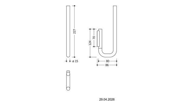 Porte-papier de r&eacute;serve Hewi System 480 Gris fonc&eacute; Peint par poudrage image number 1