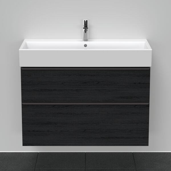 Armadio sottolavabo Duravit D-Neo Rovere nero image number 2
