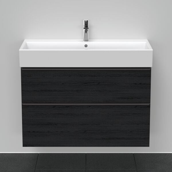 Armadio sottolavabo Duravit D-Neo Rovere nero image number 2