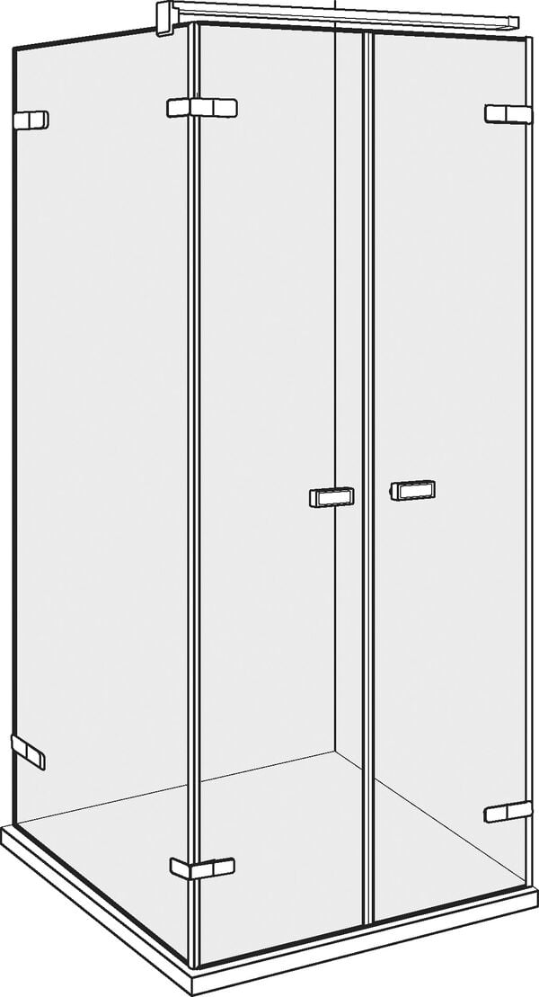 Porte battante Alterna lin.3 finox Verre clair CareTec Pro image number 0