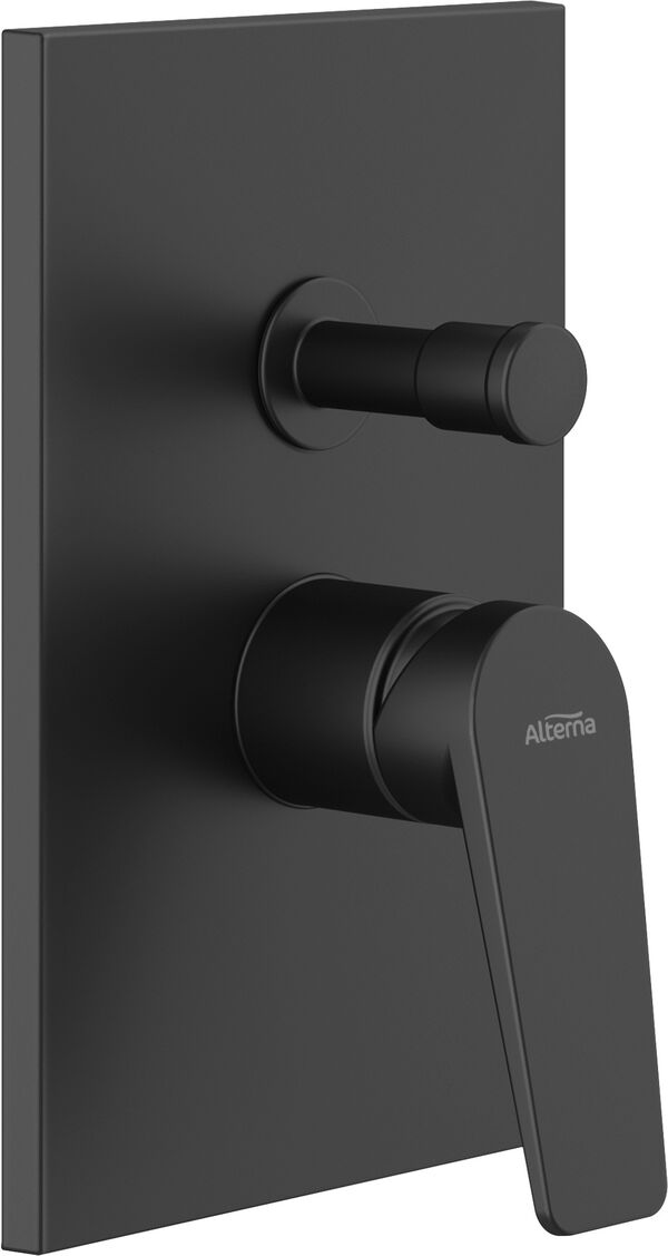 Miscelatore da bagno-set di montaggio finale Alterna ni&ugrave;, placca di copertura angolata, 220 x 140 image number 0