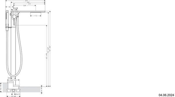 Bademischer Axor Massaud Brushed bronze image number 1