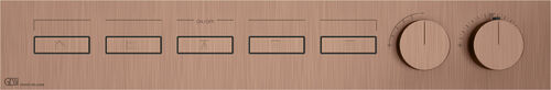 Duschsystem-Endmontageset Gessi HI-FI Linear Copper brushed