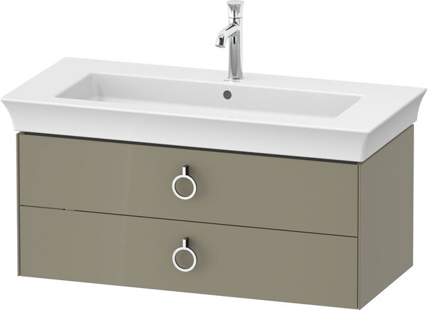 Meuble sous-lavabo Duravit White Tulip Stone grey brillant image number 0