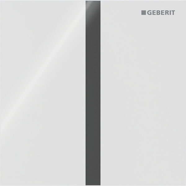 Commande urinoir Geberit HyTronic IR Typ40 square Blanc Verre image number 0
