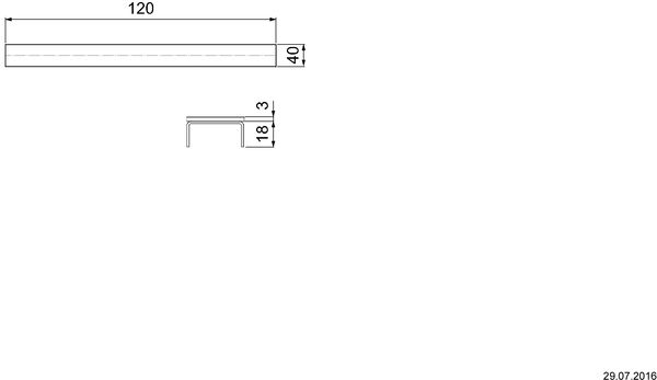 Grille Design Schaco Aqua acier inoxydable brillant image number 1