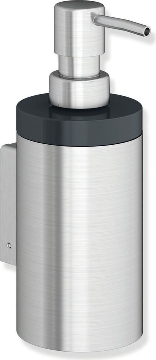 Distributore di sapone Hewi System 900 Acciaio inossidabile opaco Distributore di sapone in poliammide grigio antracite