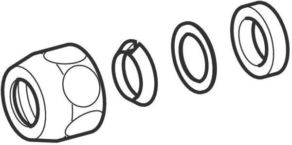 C&ocirc;ne pour raccord presse&eacute;toupe ⅜" Geberit image number 0