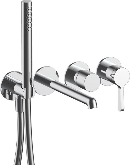 Miscelatore da bagno-set di montaggio finale Fantini Torino Cromato