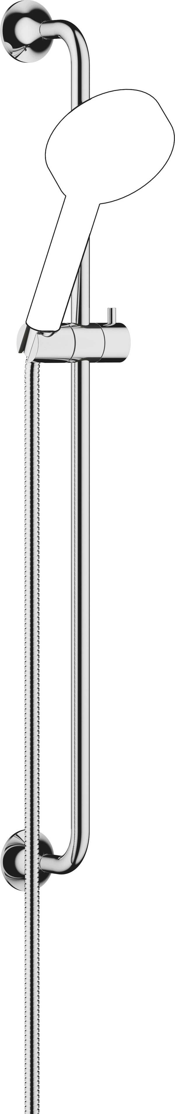 Guarnizione da doccia Dornbracht Vaia, tubo flessibile 1700 mm, &frac12;" x ⅜", senza doccia a mano, asta image number 0