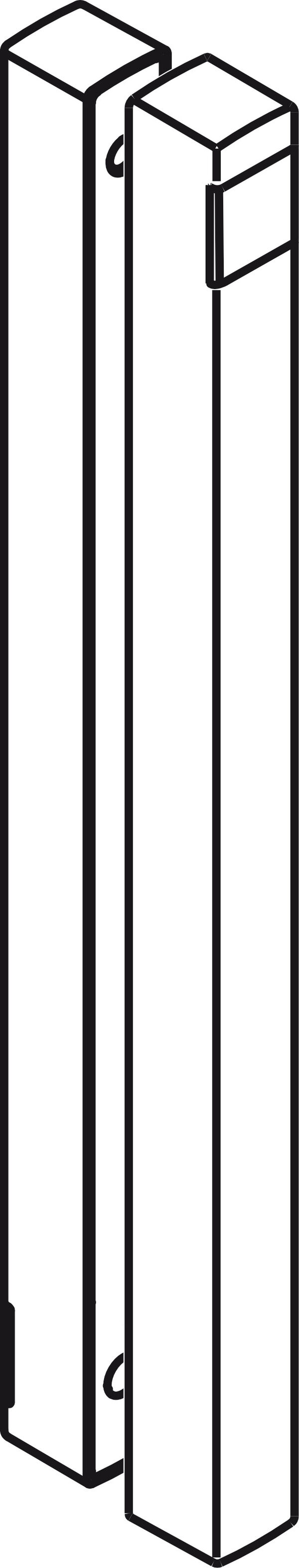 Poign&eacute;e Alterna Couleur acier inoxydable image number 0