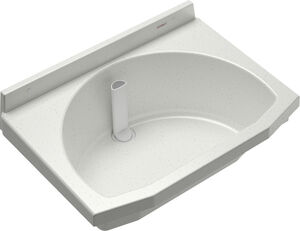 Waschtrog Romay Modern weiss marmoriert