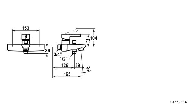 Bademischer KWC Fit Verchromt image number 1
