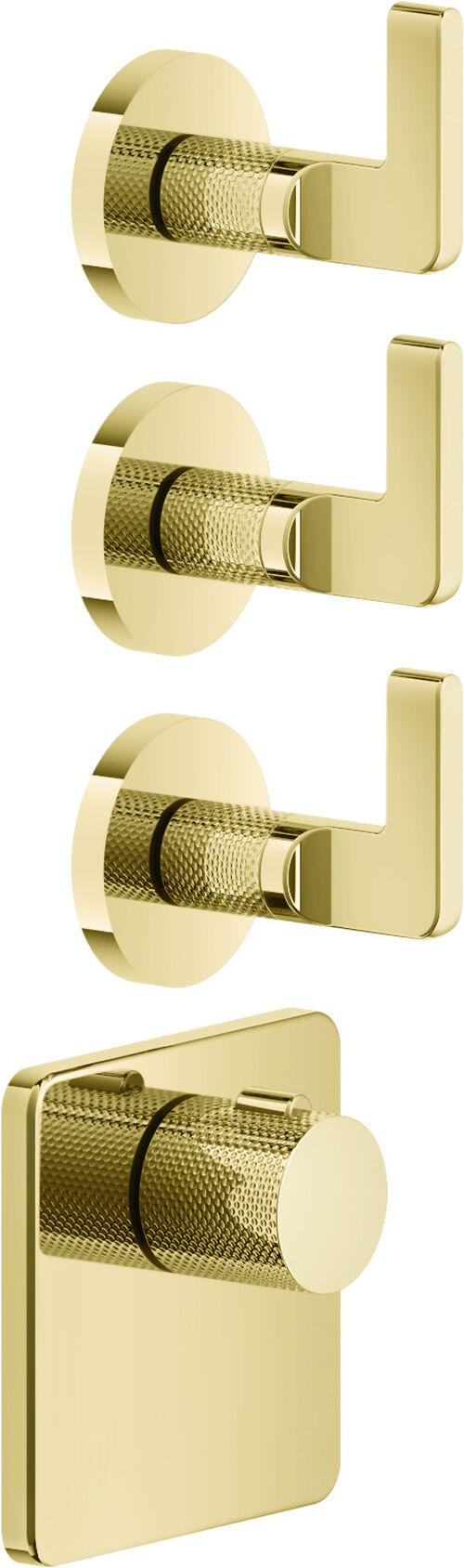 Miscelatore bagno / doccia-set di montaggio finale Gessi Inciso Colore oro