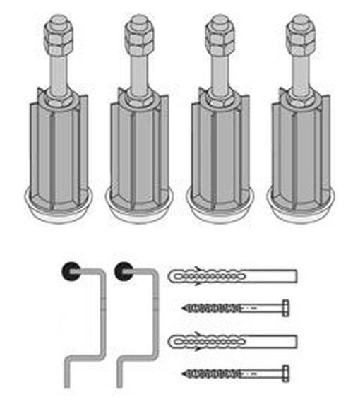 Set de pieds pour baignoires Schmidlin