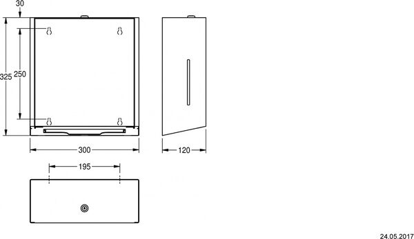 Distributeur d'essuie-mains KWC Exos. image number 1