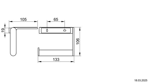 Porte-papier Keuco Plan Finition acier inoxydable image number 1