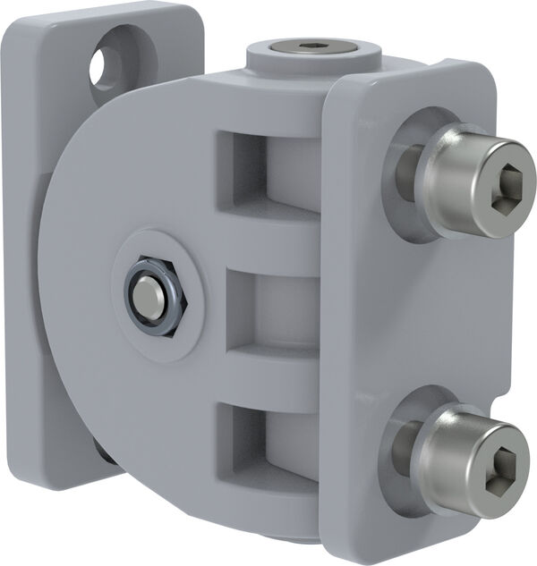 Adattatore angolare Bodenschatz per guida della tenda da doccia e supporto per soffitto, regolabil image number 0