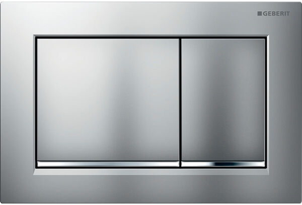 Betätigungsplatte Geberit Omega20 square mattverchromt image number 0