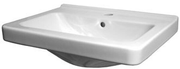 Lavabo Alterna cubito 55 x 42 cm con foro per rubinetteria con troppopieno image number 0