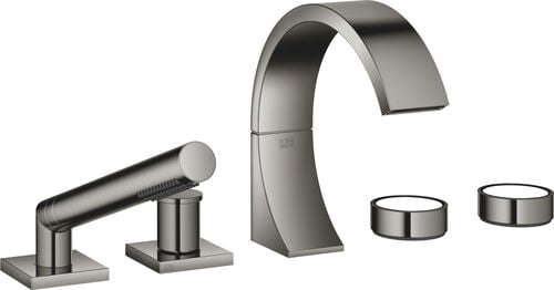 Batteria di riempimento Dornbracht Cyo, 5-fori Dark chrome