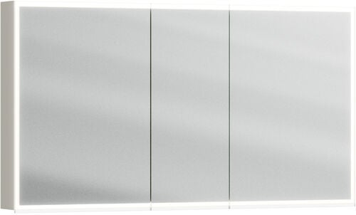 Armoire de toilette Alterna luuna LED plus avec &eacute;clairage inf&eacute;rieur/sup&eacute;rieur Pebble grey Couleur de lumi&egrave;re r&eacute;glable en continu 2700-6500 K