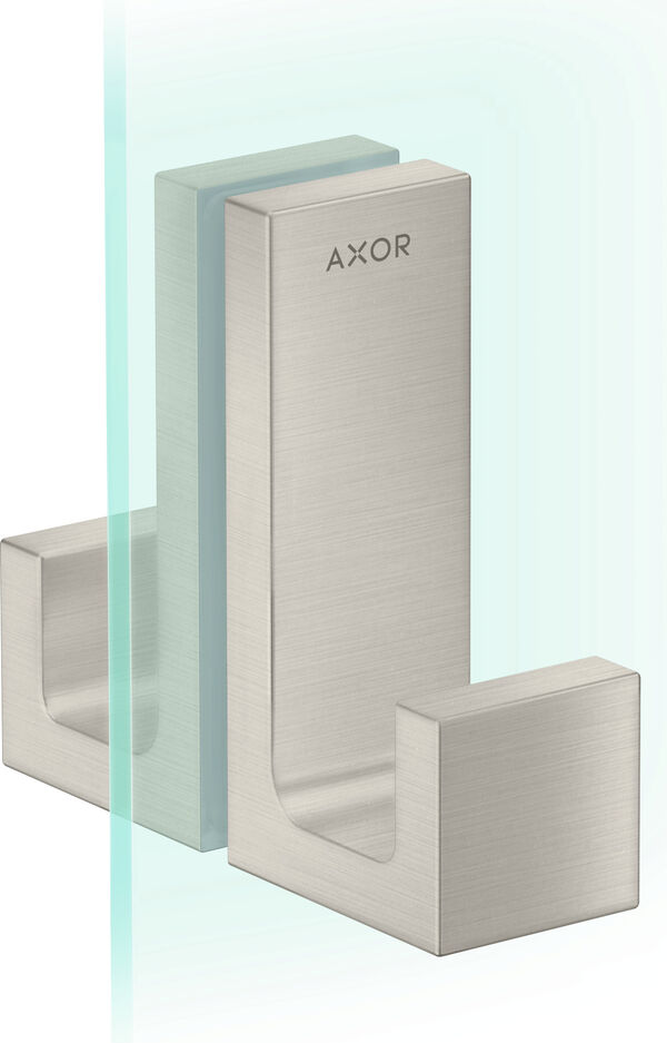 Poign&eacute;e de douche Axor Universal Rectangular Couleur acier inoxydable image number 0