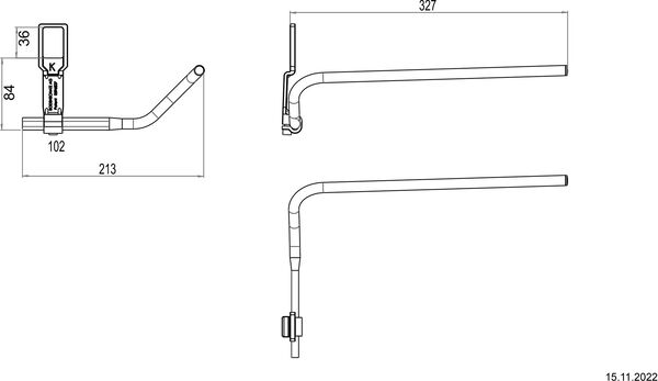 Handtuchhalter Bodenschatz Universal Verchromt image number 1