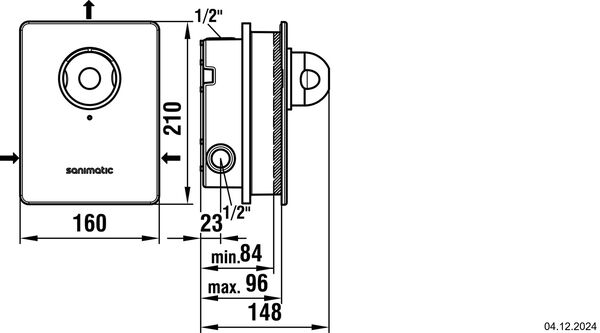 Duschensteuerung Laufen UP Verchromt image number 1