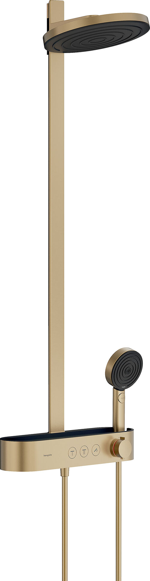 Showerpipe Hansgrohe Pulsify, &frac12;" Brushed bronze