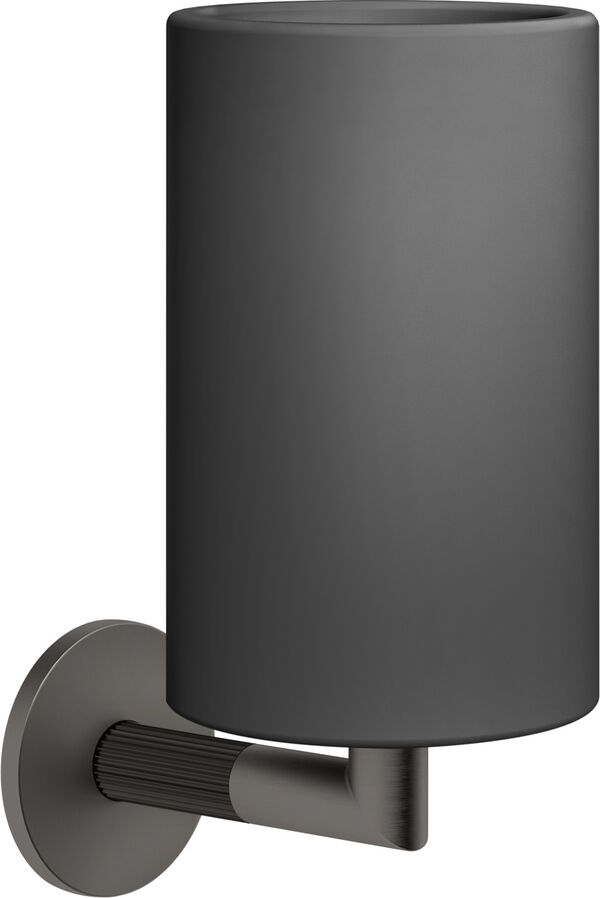 Glashalter Gessi Ingranaggio Black metal brushed image number 0