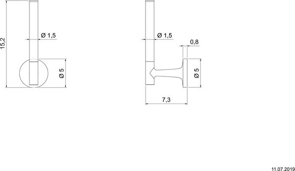 Reserverollenhalter Duravit Starck T schwarz matt image number 1