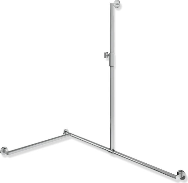 Eckhaltegriff Hewi 900, Duschgleitstange rechts, Ø 32 mm, Höhe 1250 mm, 1185 x 765 mm, mit image number 0